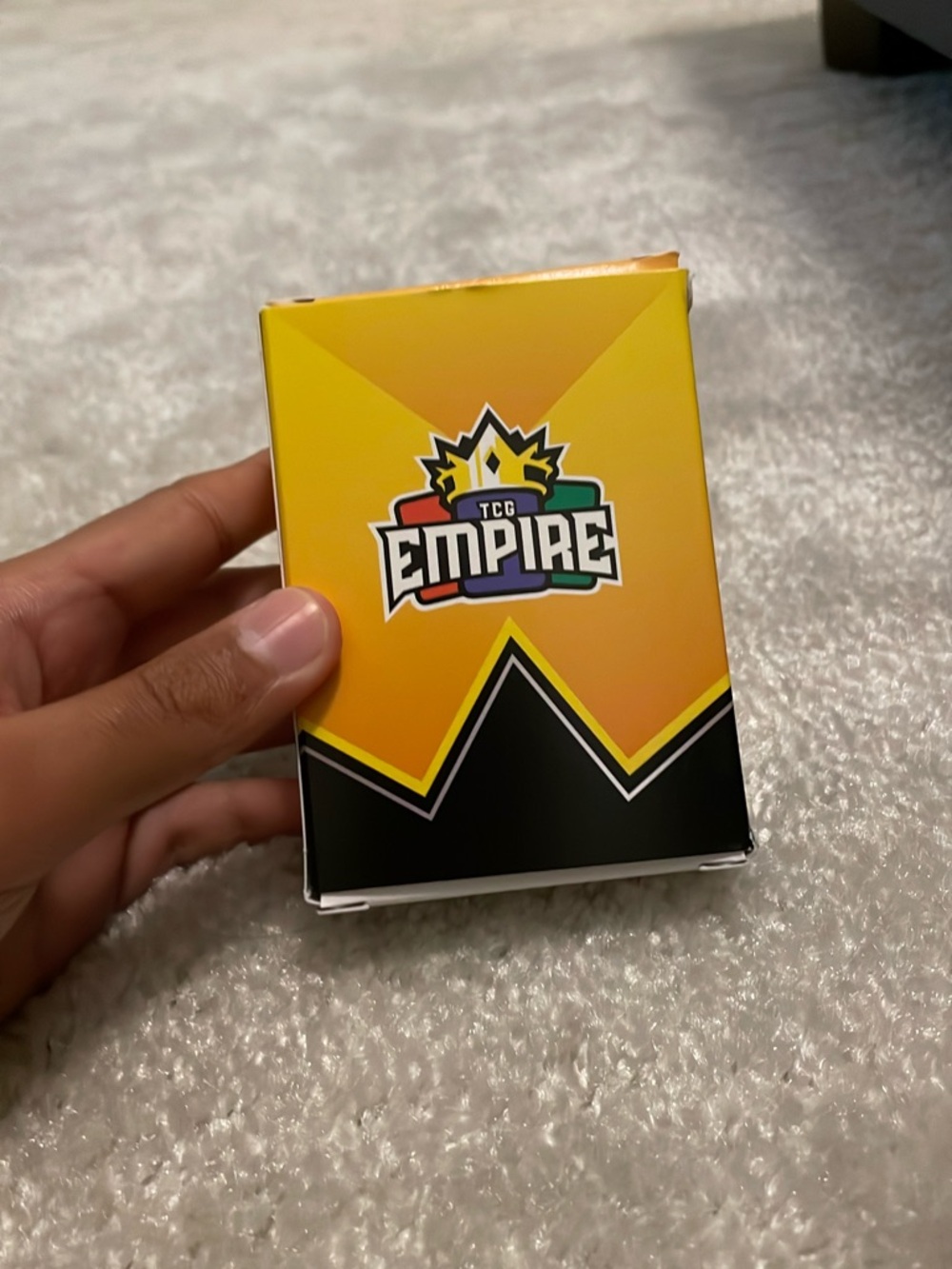 Pokemon Yellow and Black TCG Empire Deck Box